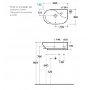 Стенна Мивка 50х30см. VANITY BASINS